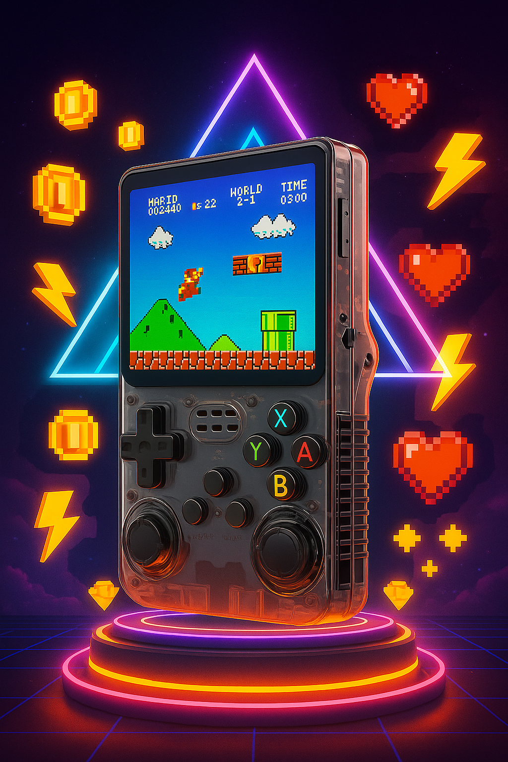 Onix Arena R36S Retro Handheld Game Console – 64GB Wi-Fi Portable