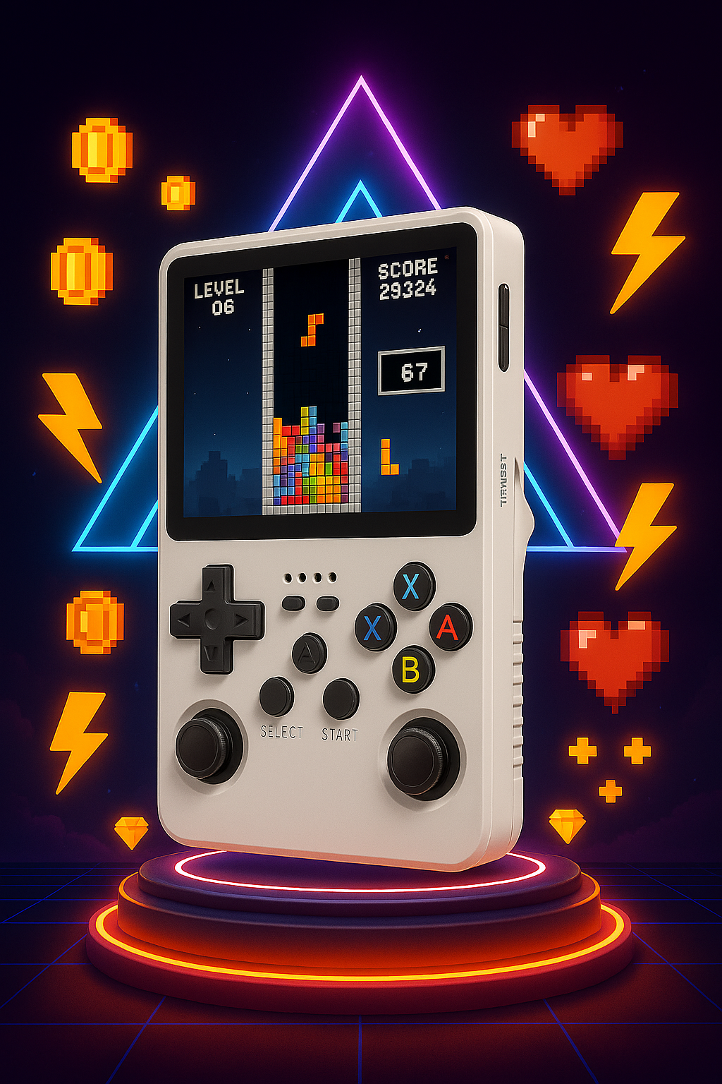 Onix Arena R36S Retro Handheld Game Console – 64GB Wi-Fi Portable